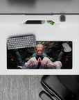 Compact 28x12 mouse pad featuring Sukuna's fearsome spirit summoning from Jujutsu Kaisen for fans