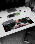Raw power and authority of Sukuna showcased on 32x12 Jujutsu Kaisen mouse pad for gaming enthusiasts