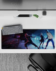 32x12 inches mouse pad with Yuji, Nobara, and Megumi, capturing the intensity of their fight against a cursed spirit in Jujutsu Kaisen.