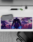 32x12 inches mouse pad with Rin Tohsaka and Archer from Fate/Stay Night, showcasing their strength and resolve in a powerful, vibrant design.