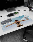 Flame artwork on 36x16 mouse pad captures Portgas D Ace's passion and power in stunning detail
