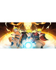 Naruto desk pad, 36x16 inches, celebrating his evolution with vibrant designs of his legendary jutsu and iconic forms.