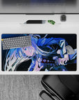 Detailed Jujutsu Kaisen mouse pad 32x16 showcasing determination and sharp precision for gaming setups