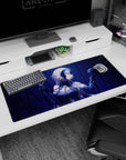 Dark artwork on 36x16 mouse pad captures Jeanne d'Arc Alter's intensity and legendary allure with precision