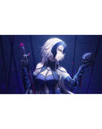 Jeanne d'Arc Alter mouse pad 40x20 featuring skull and dark theme for bold Fate/Grand Order style