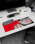Naruto Shippuden mouse pad 32x12 inches showing Pain staring forward with ripple Rinnegan eyes.