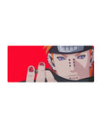 Naruto Shippuden Pain Nagato anime mouse pad 28x12 inches with Rinnegan stare and metal details.
