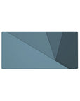 Blue Geometric Mousepad 32x16 featuring sharp shapes for gaming or workspace energy with refined flair