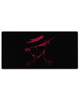 Mouse pad featuring Shanks from One Piece, 32x16 inches, with a dark silhouette and intense red accents, capturing his enigmatic power and presence.