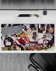 32x16 inches mouse pad with Mikasa Ackerman, power, and loyalty in manga and full-color action for an intense design.