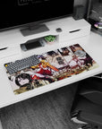 Modern 32x16 inches mouse pad featuring Mikasa Ackerman, manga and full-color action design for unbreakable resolve.