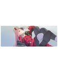 Compact 32x12 inches mouse pad with Zero Two from Darling in the Franxx, featuring her lollipop and red uniform for a cool, dynamic look.