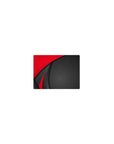 Classic 14x10 inches mouse pad with Red Precision design, featuring smooth red curves on a textured black backdrop with diamond patterns for style.