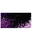 Galaxy bubble 32x16 mouse pad with violet swirls and intricate bubbles for an otherworldly, space-inspired workspace vibe
