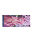 Mouse pad featuring Zero Two, 28x12 inches, with cherry blossoms and dreamy light effects for a beautiful, nostalgic vibe.