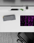 Small-sized 14x10 mousepad with cyberpunk design adds bold, futuristic energy to any desk or workspace
