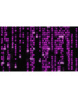 Digital Rain Mousepad 40x20 featuring bright pink cascading characters on a dark background for bold cyberpunk style