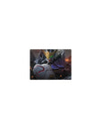Classic anime mouse pad 14x10 inches with Gundam-style mecha face, V-fin crest, smooth glide edge.