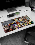 Hero-vs-villain design on 32x16 mouse pad brings My Hero Academia's epic moments to life with vivid art