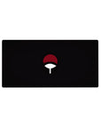 Naruto Uchiha clan fan symbol anime mouse pad, extended desk mat 32x16 inches.