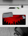 Compact 28x12 mouse pad highlights Akatsuki's power with intricate rogue ninja group design