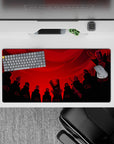 Bold 32x16 mouse pad captures Akatsuki's power and mystery with striking red rogue ninja theme