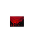 Classic Akatsuki mouse pad 14x10 featuring dramatic red assembly for compact yet bold fan setups