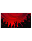 Akatsuki mouse pad 32x16 featuring dramatic red assembly for dynamic gaming and workspace setups