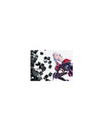 Classic anime girl mouse pad 14x10 inches with white-haired horned girl and floating black cube design.