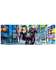 Compact 32x12 inches mouse pad featuring Josuke and Okuyasu from JoJo’s Bizarre Adventure, with vibrant colors capturing the energy of Morioh’s streets.
