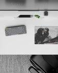 Small-sized 14x10 mouse pad with Zoro design adds intense One Piece energy to any desk or workspace