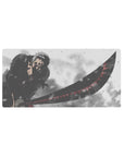 Roronoa Zoro mouse pad 32x16 featuring blade stance for dynamic gaming or workspace energy