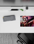 14x10 inches mouse pad with Guts' blood-stained blade and the Eclipse Sacrifice scene, ideal for transforming your workspace with emotional depth and power.