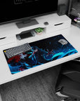 Anime mouse pad 32x16 inches featuring Joker from Persona 5 with Arsène, vibrant colors and dynamic scene.
