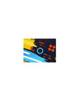Classic Color Splash Energy Desk Mat 14x10 featuring geometric splashes for compact yet vibrant setups