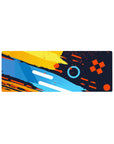 Compact Color Splash Energy Desk Mat 32x12 with bold splash theme for sleek and stylish desk decor
