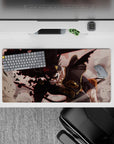 32x16 inches mouse pad with Asta in Devil Union Mode design, showcasing fierce determination and anti-magic aura for an anime-inspired energy.
