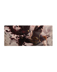 Mouse pad featuring Asta in Devil Union Mode design, 28x12 inches, with unstoppable energy, anti-magic aura, and fierce determination for power.