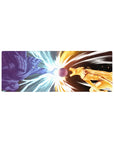 Compact 32x12 inches mouse pad showcasing Kurama and Susanoo in an epic clash of titanic forces, perfect for Naruto fans.
