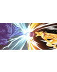 Naruto desk pad, 36x16 inches, showcasing the epic clash between Kurama’s strength and Susanoo’s formidable power.