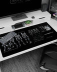 Mecha engineering 40x20 anime desk mat with an intricate Evangelion Unit-01 blueprint, ideal for fans who appreciate the fusion of style and precision