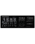 Evangelion Unit-01 blueprint 32x12 mouse pad with an ultra-detailed schematic design, perfect for fans of sleek aesthetics and mecha precision