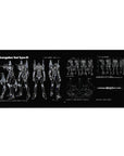 Evangelion Unit-01 blueprint 36x16 desk pad featuring an ultra-detailed schematic design for a perfect blend of aesthetics and mecha engineering