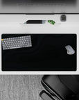 32x16 inches mouse pad with Midnight Flow design, showcasing abstract black wave patterns to add elegance and sophistication to your desk.