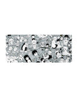 28x12 inches Ouran High School Host Club collage anime mouse pad with chibi faces, snacks, doodles.