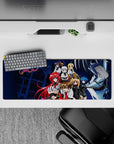 High School DxD mouse pad, 32x12 inches, featuring Rias, Akeno, Koneko, Asia, Xenovia, Irina, and Issei with Boosted Gear.