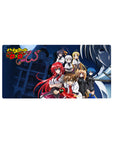 High School DxD mouse pad, 32x16 inches, featuring Rias, Akeno, Koneko, Asia, Xenovia, Irina, and Issei with Boosted Gear.