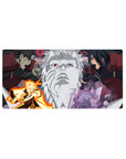 32x16 inches anime mouse pad with Naruto vs Sasuke and Madara vs Hashirama face-off design.