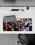 Compact 28x12 mouse pad highlights Ainz and guardians' dark fantasy essence for fan setups