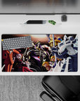 Bold 32x16 mouse pad combines Ainz and guardians' dark power with sleek design for fan appeal